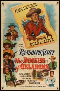 3h300 DOOLINS OF OKLAHOMA 1sh '49 Randolph Scott, Louise Allbritton, wanted dead of alive!
