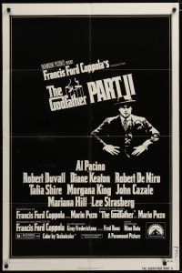 3h392 GODFATHER PART II 1sh '74 Al Pacino in Francis Ford Coppola classic crime sequel!