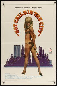 3h466 HOT CHILD IN THE CITY 1sh '79 John Holmes, L'Oriele, At home in a tenement...or a penthouse!