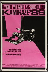 3h518 KAMIKAZE '89 1sh '82 Rainer Werner Fassbinder w/gun, his time's already up!