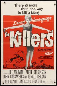 3h525 KILLERS 1sh '64 directed by Don Siegel, Lee Marvin, sexy full-length Angie Dickinson!