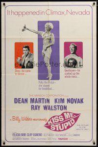3h535 KISS ME, STUPID 1sh '65 directed by Billy Wilder, Kim Novak, Dean Martin, Ray Walston