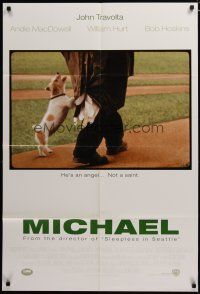 3h613 MICHAEL int'l 1sh '96 John Travolta, Andie MacDowell, cute image of puppy!