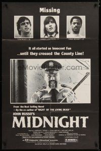 3h615 MIDNIGHT 1sh '82 psycho cop, it was innocent fun until they crossed the county line!