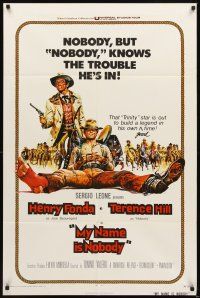 3h648 MY NAME IS NOBODY int'l 1sh '74 Il Mio nome e Nessuno, Henry Fonda, Terence Hill