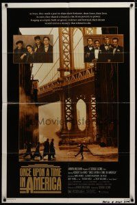 3h673 ONCE UPON A TIME IN AMERICA 1sh '84 De Niro, James Woods, directed by Sergio Leone!