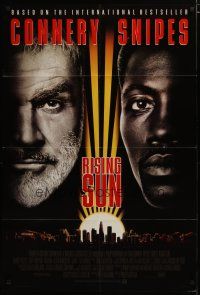 3h745 RISING SUN style A int'l DS 1sh '93 Sean Connery, Wesley Snipes, Harvey Keitel