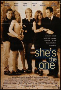3h776 SHE'S THE ONE style B int'l DS 1sh '96 Edward Burns, Jennifer Aniston, Bahns, Cameron Diaz!