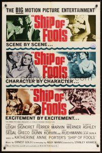 3h777 SHIP OF FOOLS style C 1sh '65 Stanley Kramer's movie based on Katharine Anne Porter's book!