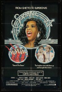 3h810 SPARKLE 1sh '76 Irene Cara & Lonette McKee go from ghetto to superstars!