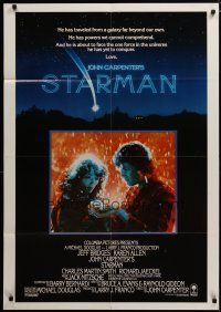 3h820 STARMAN int'l 1sh '84 John Carpenter, alien Jeff Bridges & Karen Allen standing in snowfall!