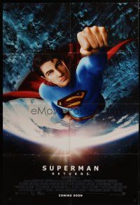 3h842 SUPERMAN RETURNS advance DS 1sh '06 Bryan Singer, Brandon Routh, Kate Bosworth, Kevin Spacey