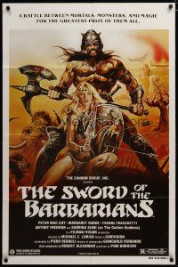3h856 SWORD OF THE BARBARIANS revised 1sh '83 a battle between mortals, monsters, and magic!