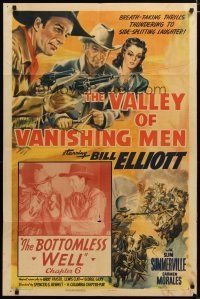 3h924 VALLEY OF VANISHING MEN chapter 6 1sh '42 Wild Bill Elliot serial, The Bottomless Well!