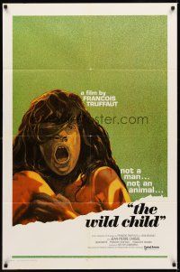 3h959 WILD CHILD int'l 1sh '70 Francois Truffaut's classic L'Enfant Sauvage!