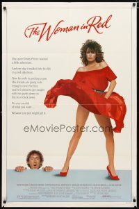 3h974 WOMAN IN RED 1sh '84 wacky Gene Wilder & super-sexy Kelly Le Brock!