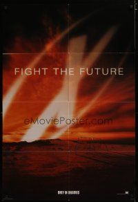 3h982 X-FILES style C int'l teaser DS 1sh '98 David Duchovny, Gillian Anderson, Fight the Future!