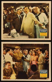 3j880 CHARLIE CHAN IN PANAMA 2 LCs '40 Sidney Toler in the title role, Victor Sen Yung, Jean Rogers!