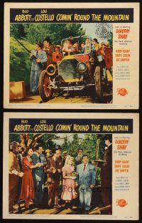 3j884 COMIN' ROUND THE MOUNTAIN 2 LCs '51 Bud Abbott & Lou Costello, wacky hillbillies!