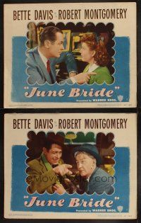 3j918 JUNE BRIDE 2 LCs '48 Robert Montgomery, pretty Betty Lynn, Tom Tully, Jerome Cowan!