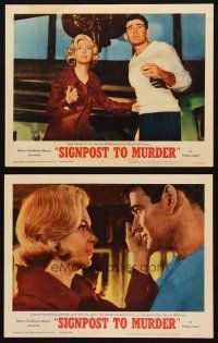 3j957 SIGNPOST TO MURDER 2 LCs '65 Joanne Woodward, Stuart Whitman, are we all potential killers?
