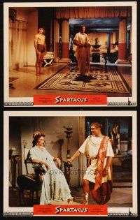 3j968 SPARTACUS 2 LCs '61 Stanley Kubrick, Tony Curtis, Laurence Olivier, Jean Simmons!