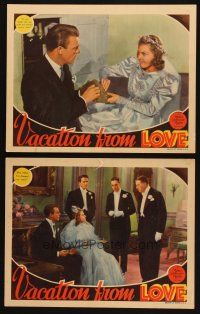 3j990 VACATION FROM LOVE 2 LCs '38 bride Florence Rice & groom Dennis O'Keefe, Reginald Owen!