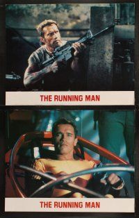 3j385 RUNNING MAN 8 11x14 stills '87 Arnold Schwarzenegger, Jim Brown, Yaphet Kotto!