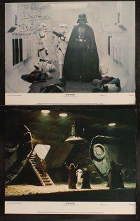 3j434 STAR WARS signed 8 color 11x14 stills '77 by David Prowse, George Lucas sci-fi, Darth Vader!