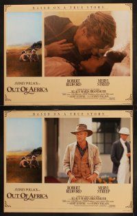 3j348 OUT OF AFRICA 8 English LCs '85 Robert Redford & Meryl Streep, directed by Sydney Pollack!