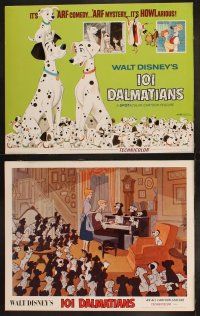 3j342 ONE HUNDRED & ONE DALMATIANS 8 LCs R69 most classic Walt Disney canine family cartoon!
