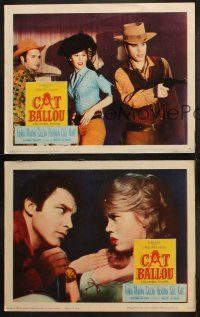 3j781 CAT BALLOU 3 LCs '65 sexy cowgirl Jane Fonda, cowboys Michael Callan, Dwayne Hickman!