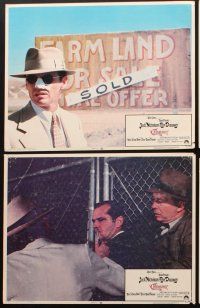 3j096 CHINATOWN 8 LCs '74 Jack Nicholson & Faye Dunaway in Roman Polanski film noir classic!