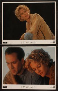 3j097 CITY OF ANGELS 8 LCs '98 Nicolas Cage & Meg Ryan, Wim Wenders' Wings of Desire!