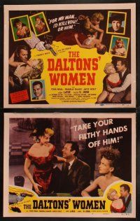 3j113 DALTONS' WOMEN 8 LCs '50 Tom Neal, bad girl Pamela Blake would kill for her man!