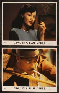 3j121 DEVIL IN A BLUE DRESS 8 LCs '95 Denzel Washington, Tom Sizemore, Jennifer Beals, Don Cheadle!