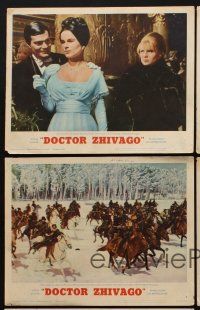 3j655 DOCTOR ZHIVAGO 5 LCs '65 Omar Sharif, Julie Christie, Geraldine Chaplin, David Lean epic!