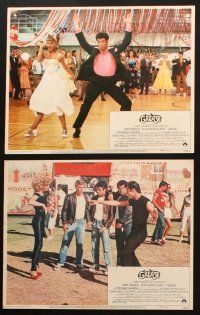3j604 GREASE 6 LCs '78 John Travolta & Olivia Newton-John in a most classic musical!