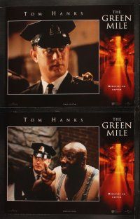 3j180 GREEN MILE 8 int'l LCs '99 Tom Hanks, Michael Clarke Duncan, Stephen King prison fantasy!