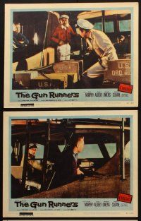 3j606 GUN RUNNERS 6 LCs '58 Audie Murphy, directed by Don Siegel, written by Ernest Hemingway!