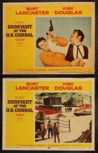 3j549 GUNFIGHT AT THE O.K. CORRAL 7 LCs '57 Burt Lancaster & sexy Rhonda Fleming, John Sturges!
