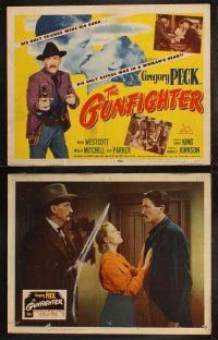 3j187 GUNFIGHTER 8 LCs '50 Gregory Peck's only friends were his guns, great outlaw images!