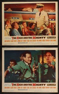 3j550 HIGH & THE MIGHTY 7 LCs '54 John Wayne, Claire Trevor, directed by William Wellman!