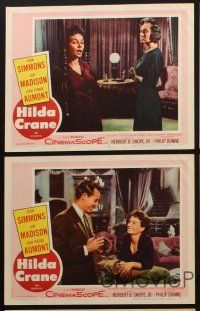3j662 HILDA CRANE 5 LCs '56 Guy Madison, Jean Pierre Aumont, sexy Jean Simmons in title role!
