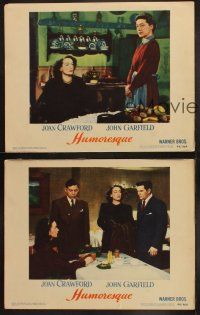 3j801 HUMORESQUE 3 LCs '46 Joan Crawford is a woman with a heart she can't control, John Garfield!