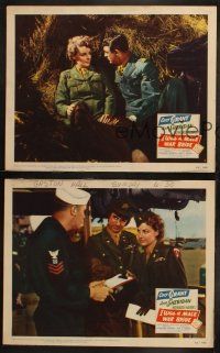 3j803 I WAS A MALE WAR BRIDE 3 LCs '49 World War II images of Cary Grant and Ann Sheridan in uniform