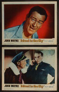 3j228 ISLAND IN THE SKY 8 LCs '53 William Wellman, big John Wayne, World War II!