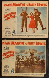 3j235 JUMPING JACKS 8 LCs '52 great images of Army paratroopers Dean Martin & Jerry Lewis!