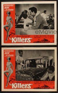 3j810 KILLERS 3 LCs '64 cool images with John Cassavetes & sexy Angie Dickinson!