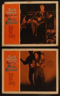 3j244 KING CREOLE 8 LCs '58 Elvis Presley, gorgeous Carolyn Jones, directed by Michael Curtiz!